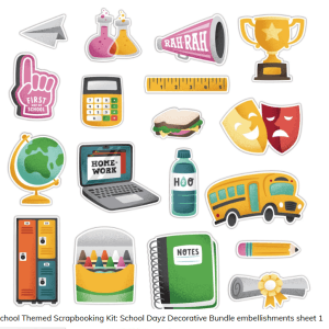 School Dayz Embellishments