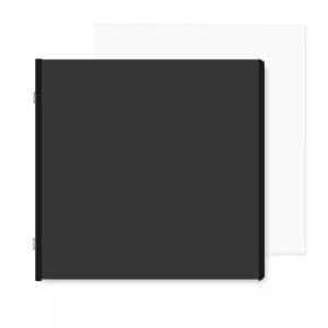 8x8 Black Plain Pages and Protectors (12/pk)
