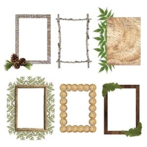 Deep In the Woods Laser Cut Mats (6/pk)