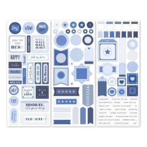 Totally Tonal Baby Blue Stickers (3/pk)