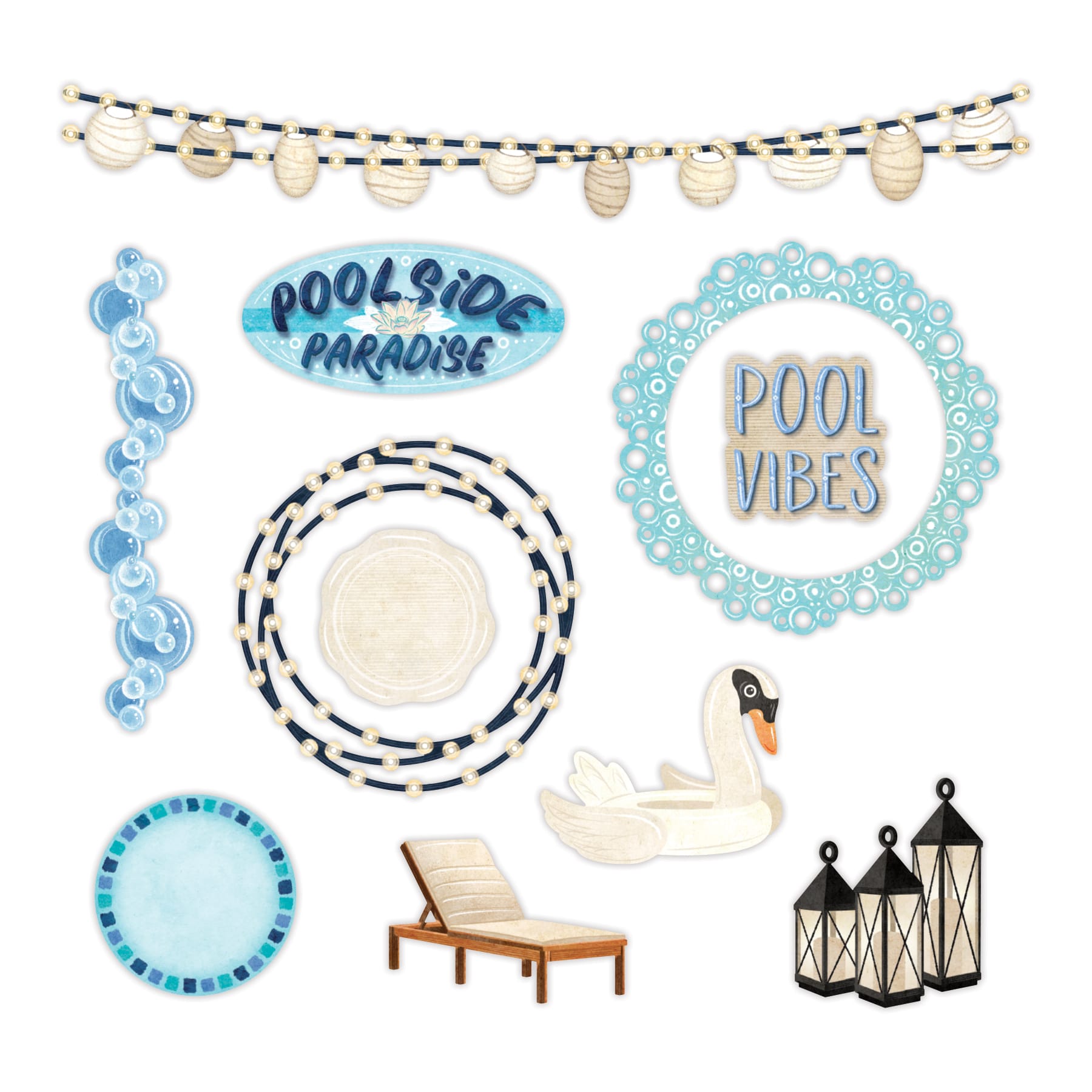 Poolside Paradise Embellishments - Image 2
