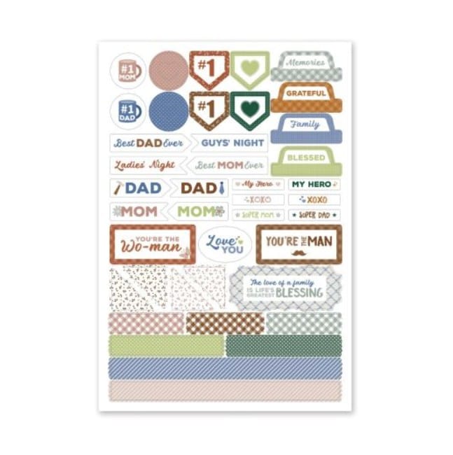 Mother's and Father's Day Paper Album Bundle with Stickers - Image 4